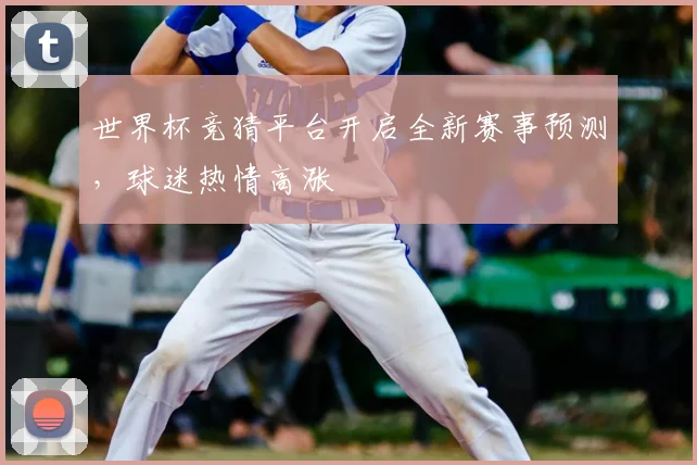 世界杯竞猜平台开启全新赛事预测，球迷热情高涨